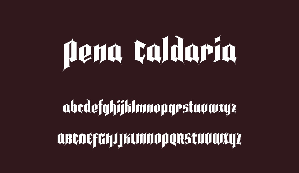 Pena Caldaria font