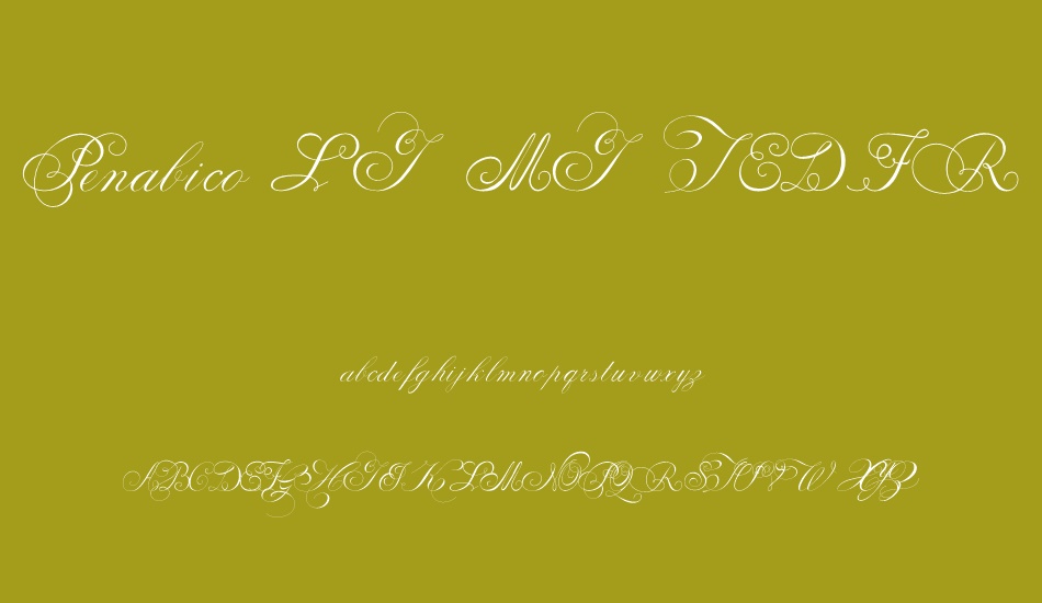 Penabico LIMITED FREE VERSION font