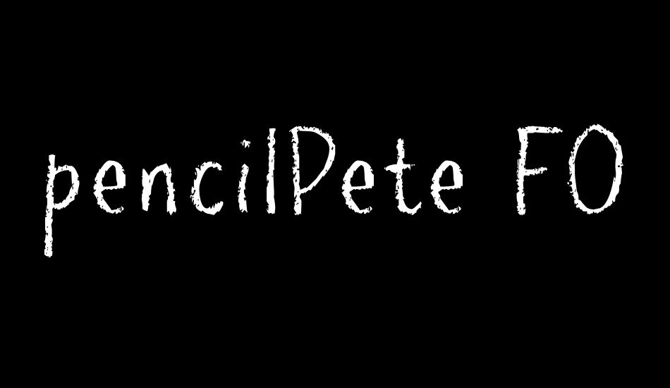 pencilPete FONT font big