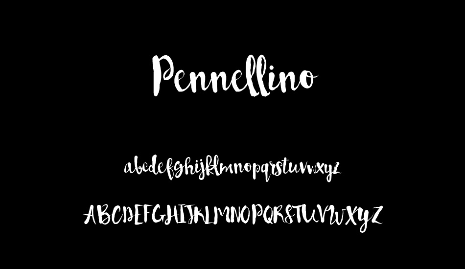 Pennellino font