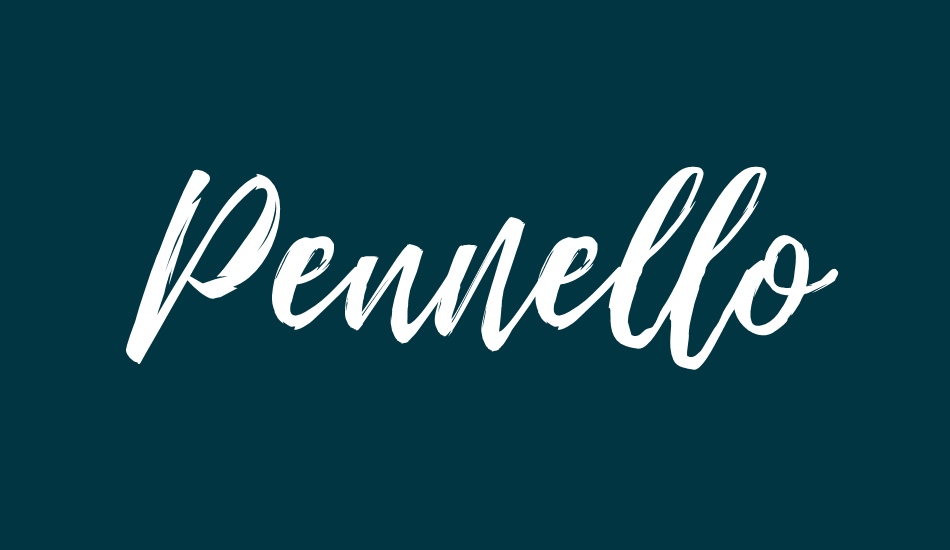 Pennello Free Demo Script font big