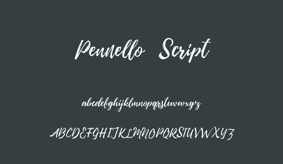 Pennello Free Demo Script font