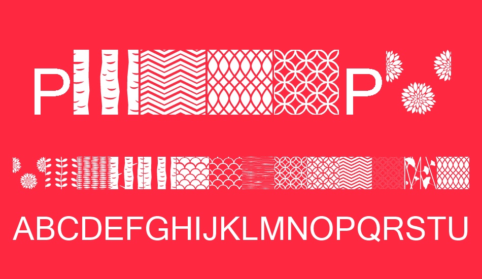 Peoni Patterns font