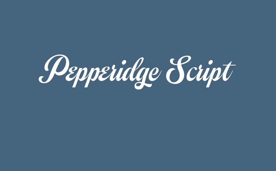 Pepperidge Script font big