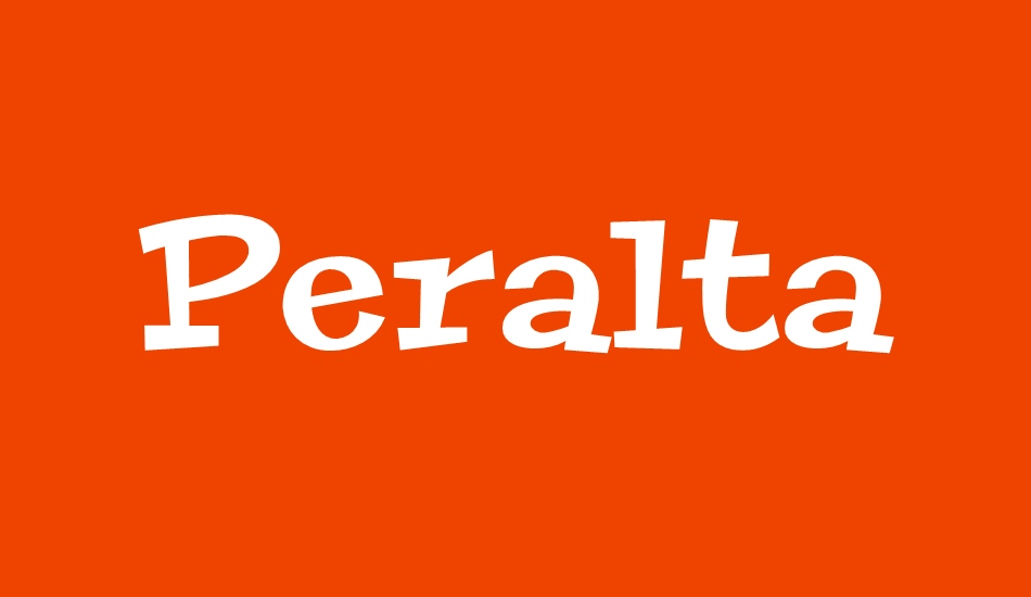 Peralta font big