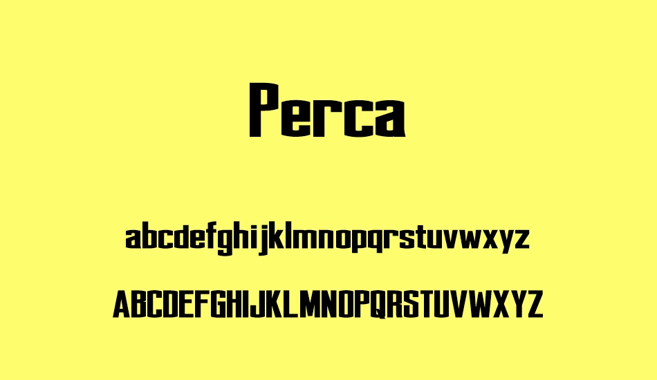 Perca font