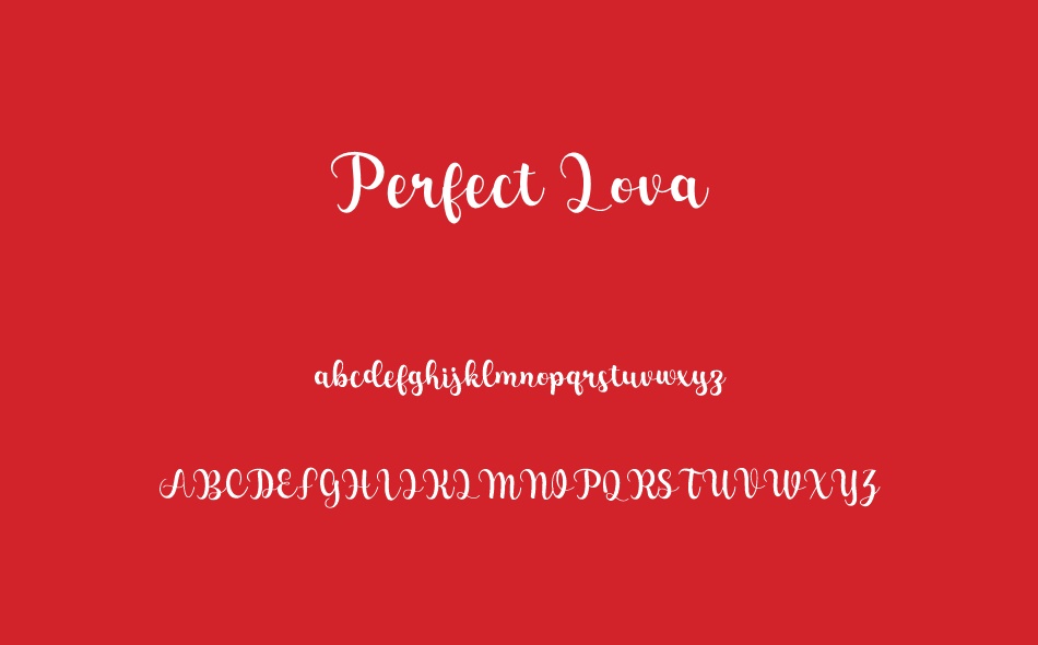 Perfect Lova font