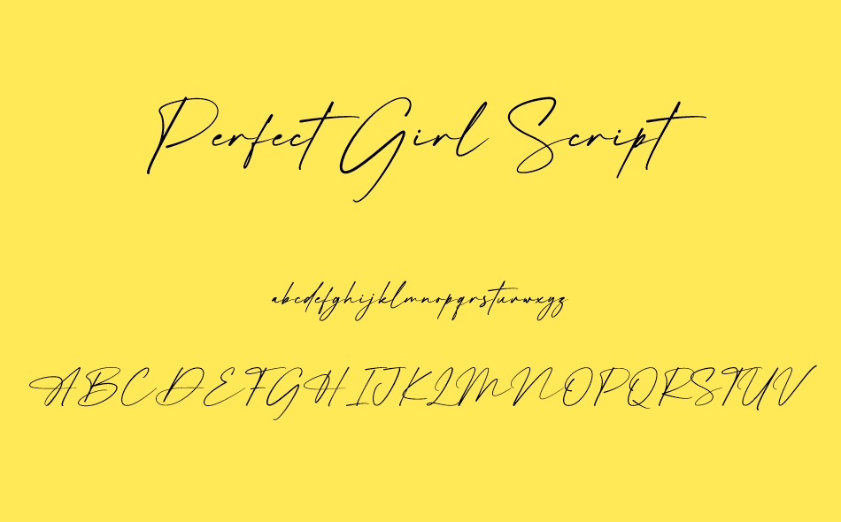 Perfect Girl Sans Serif font