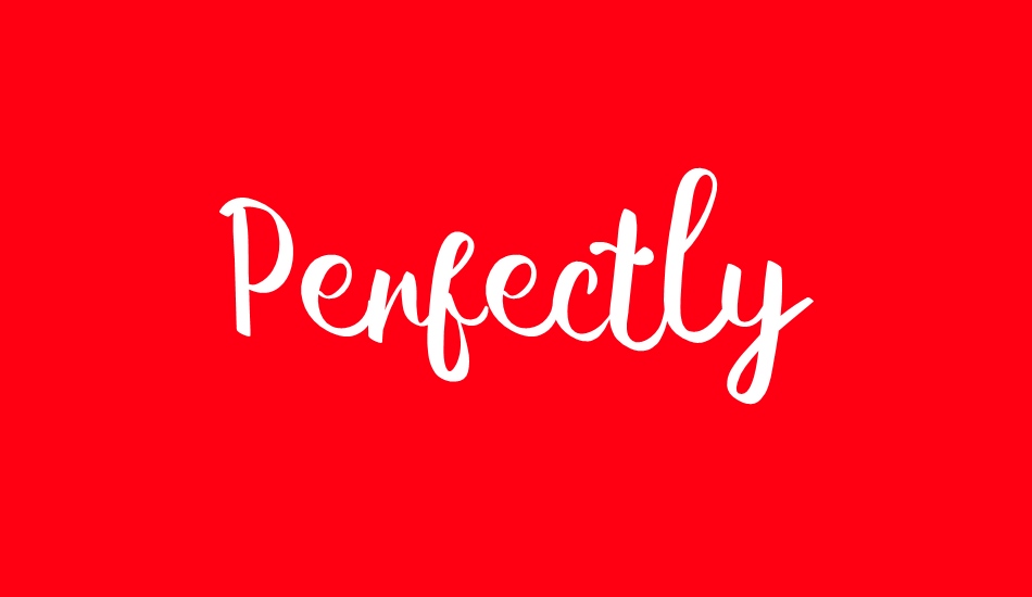 Perfectly Demo font big