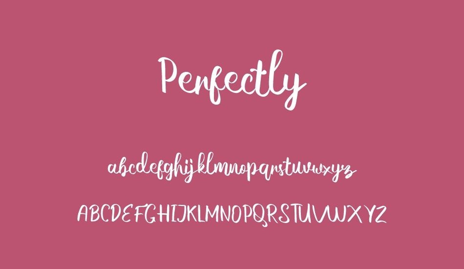 Perfectly Demo font