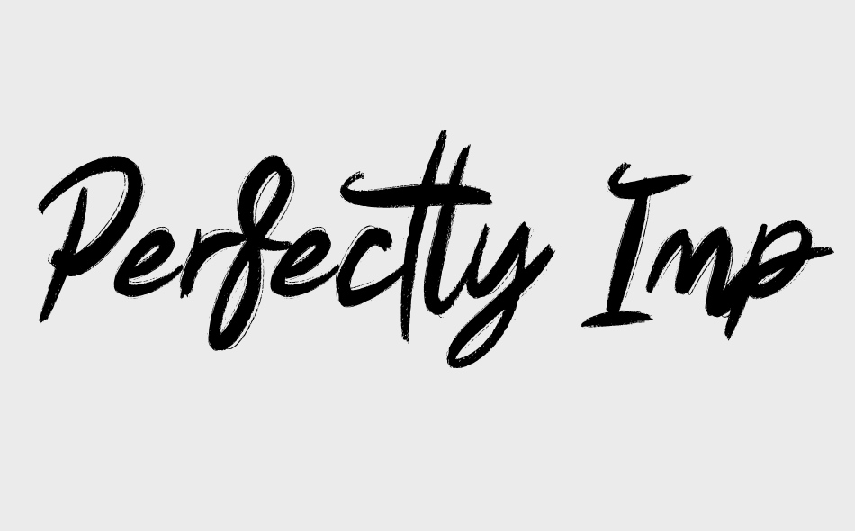 Perfectly Imperfect font big