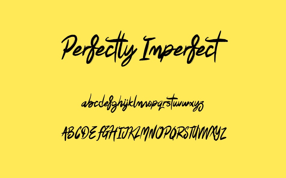 Perfectly Imperfect font