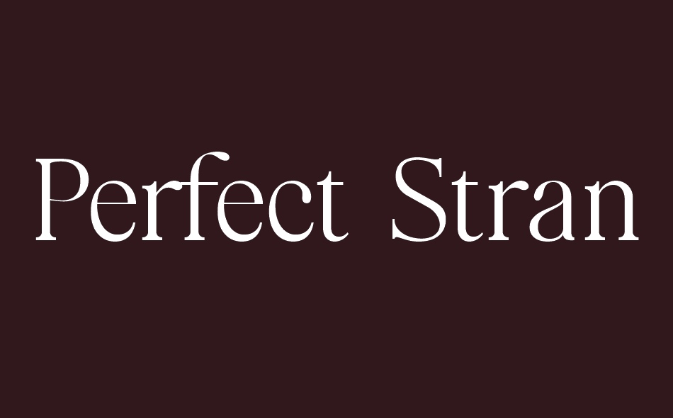 Perfect Strangers font big