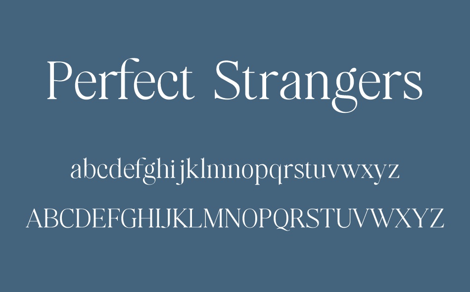 Perfect Strangers font