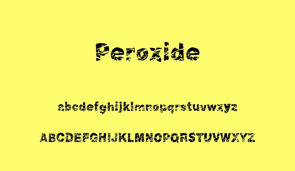 Peroxide font