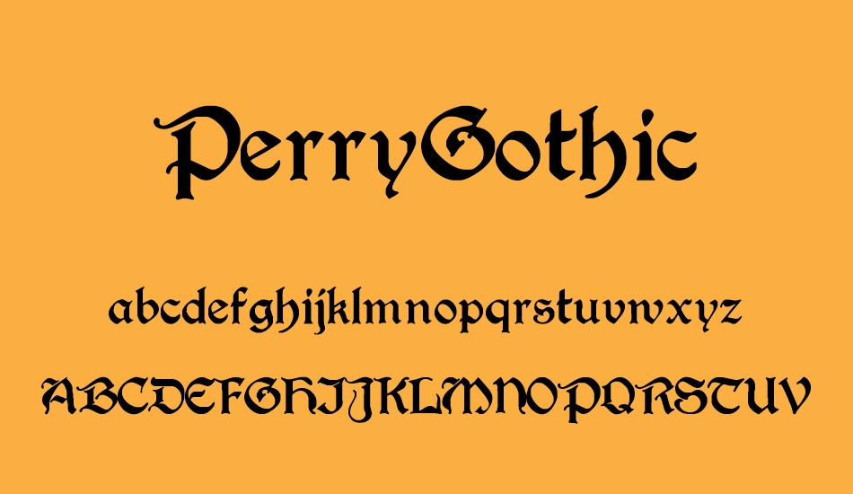 PerryGothic font