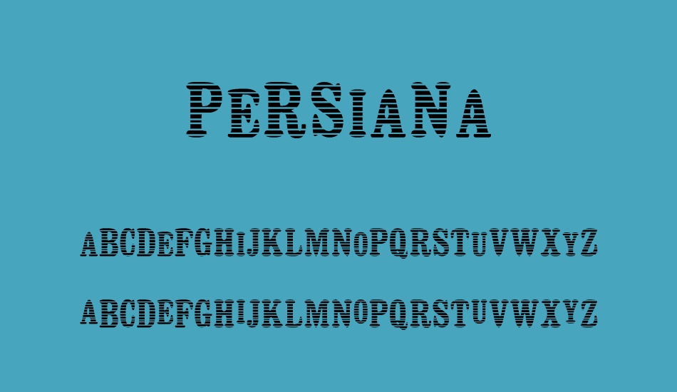 Persiana font