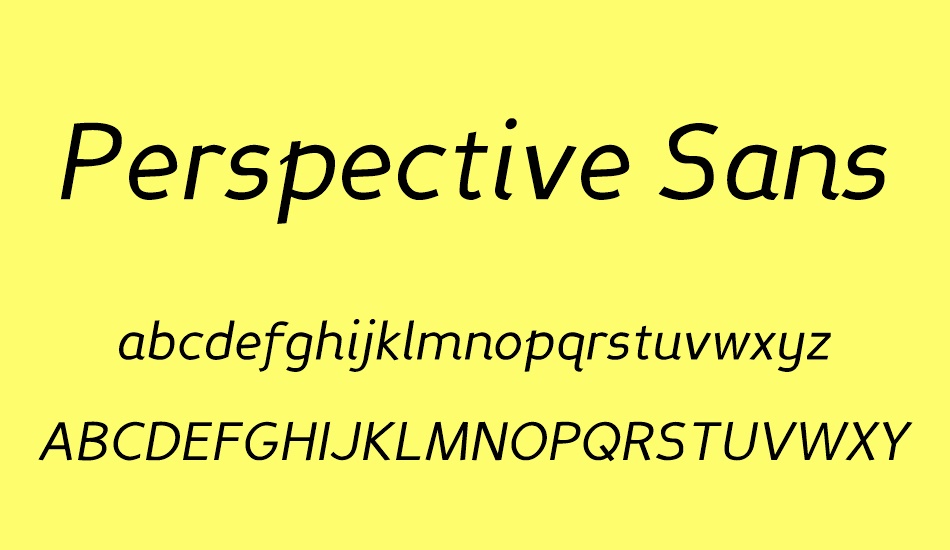 Perspective Sans font