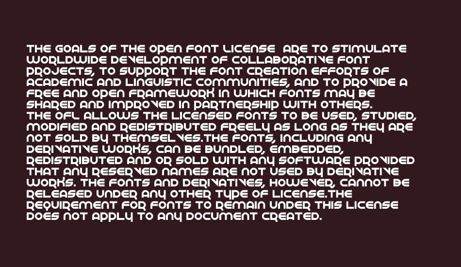 Perspire font 1