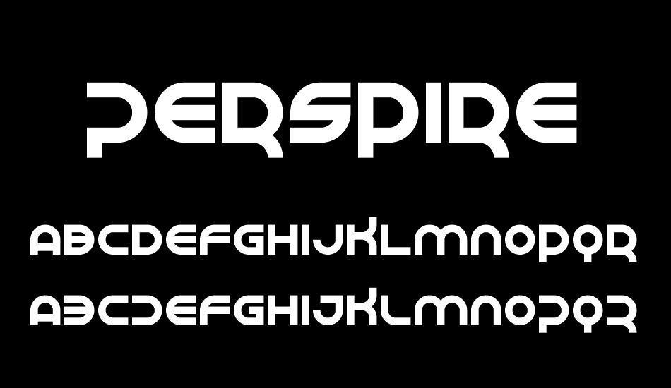 Perspire font