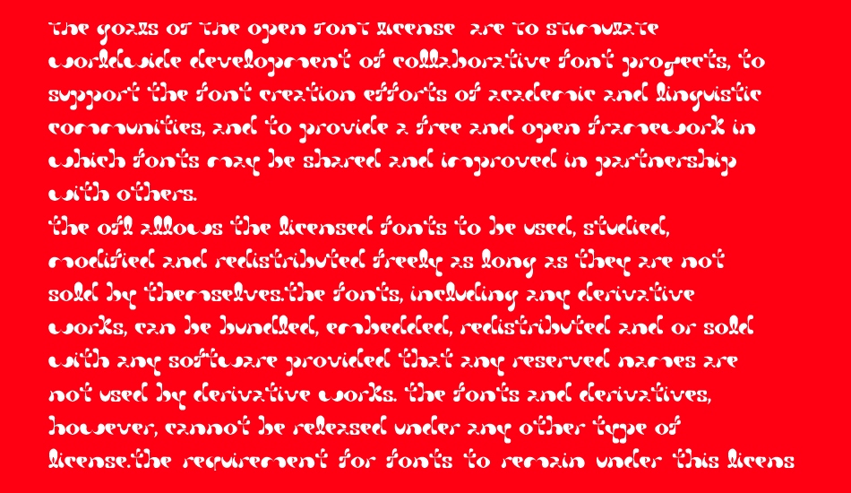 Petal font 1
