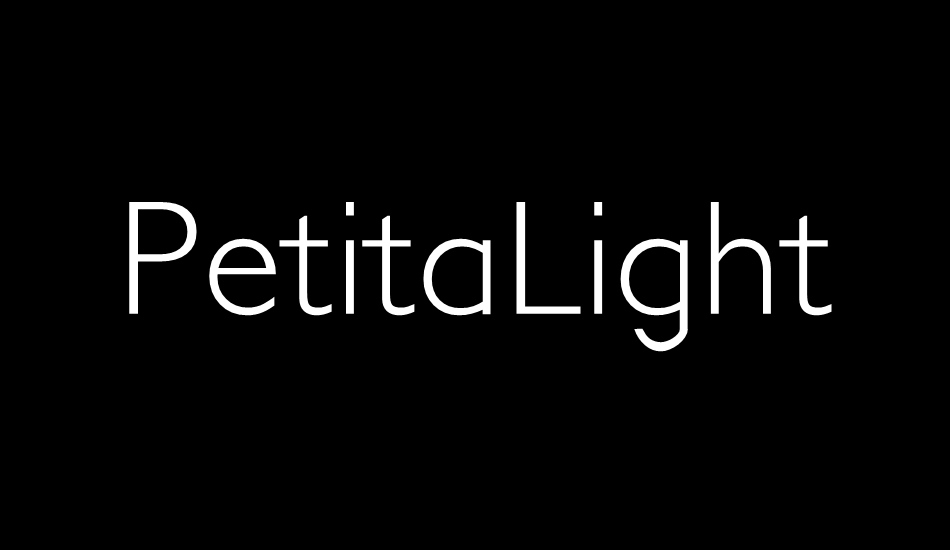 PetitaLight font big