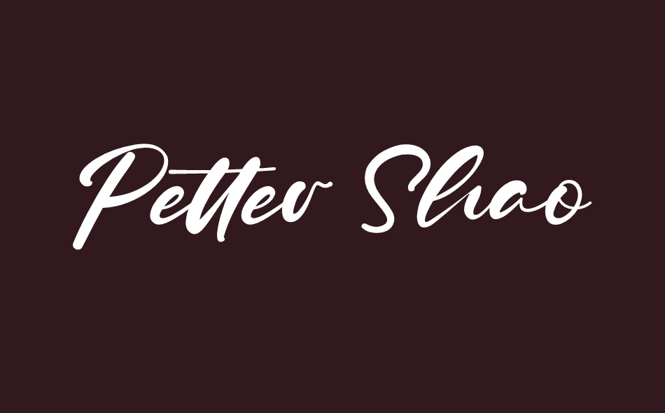 Petter Shao font big