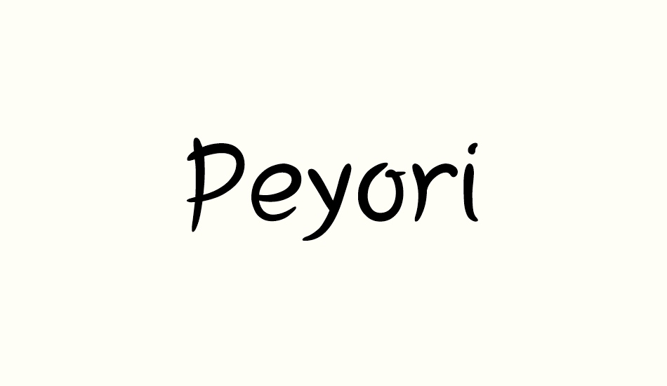 Peyori font big