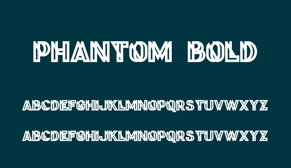 Phantom Bold font