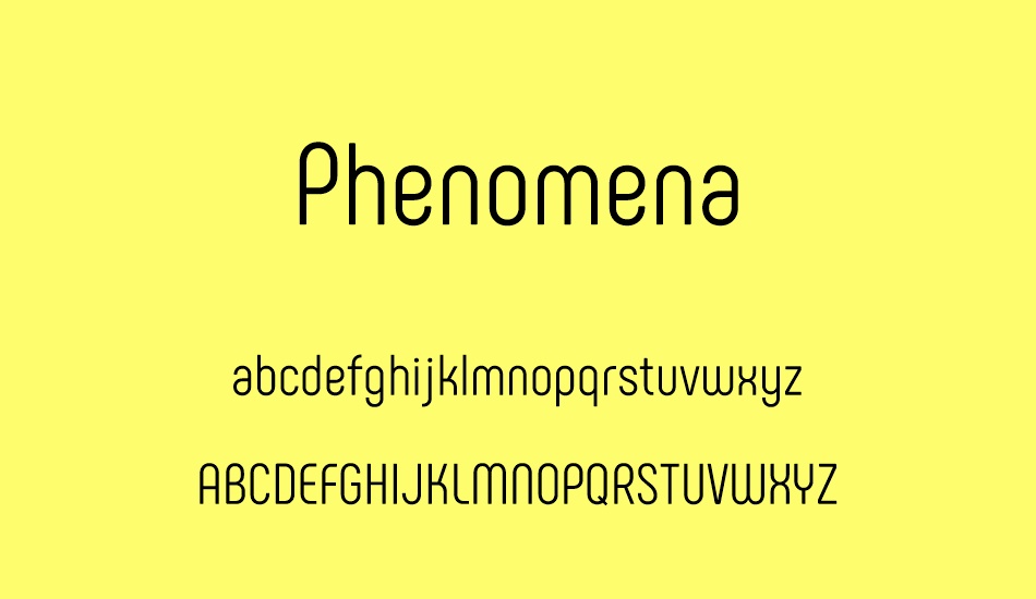 Phenomena font