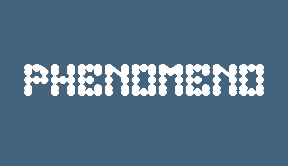 PHENOMENON font big