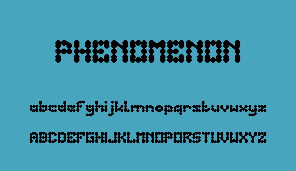 PHENOMENON font