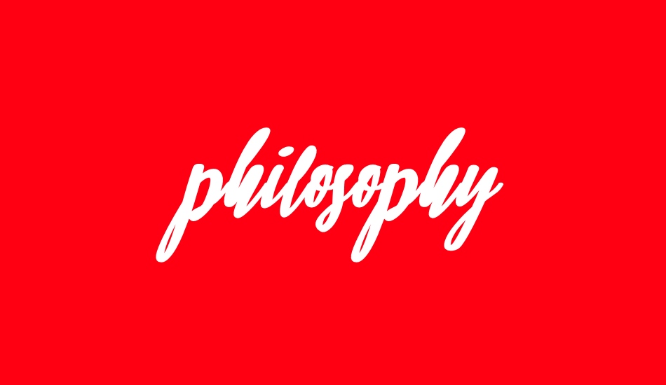philosophy font big