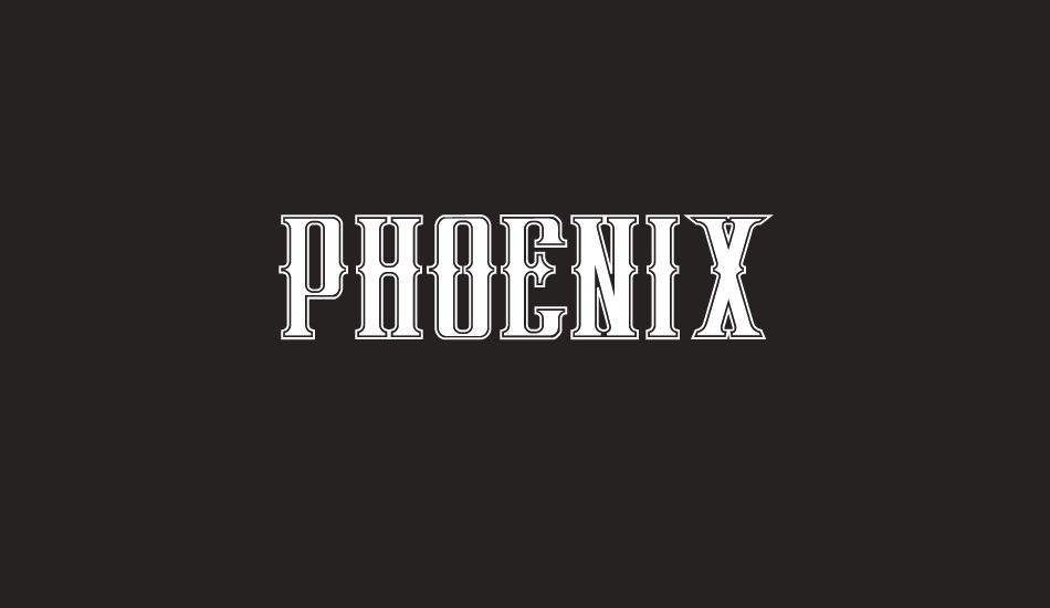 phoenix regular font big