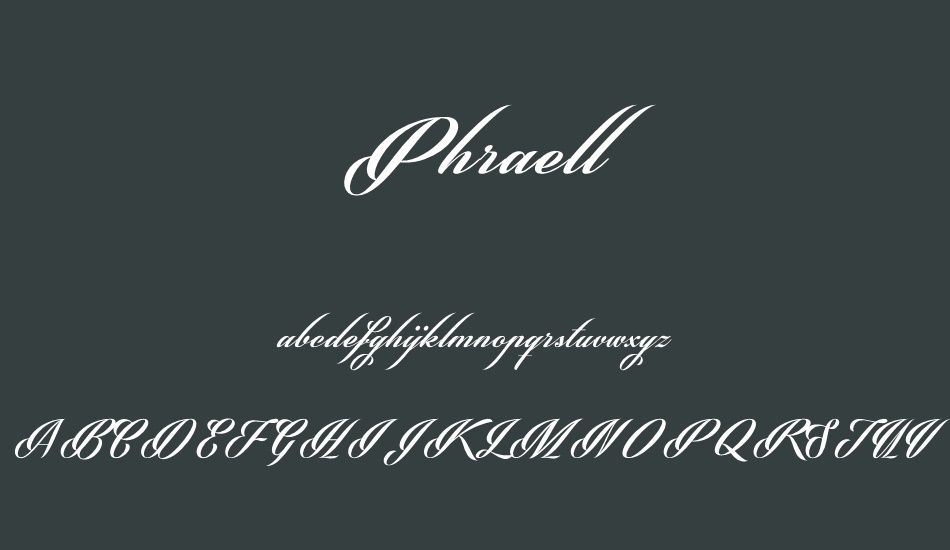 Phraell font