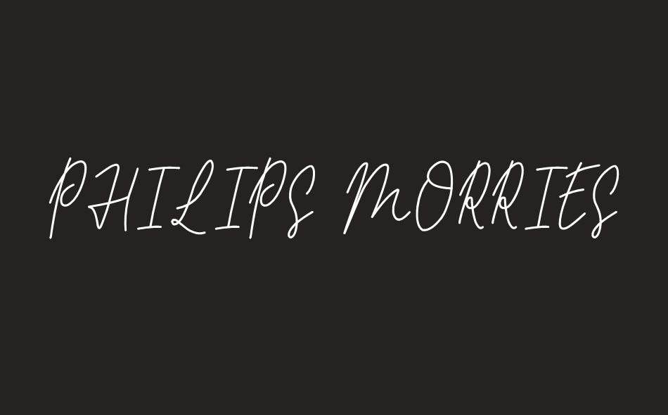 Philips Morries font big