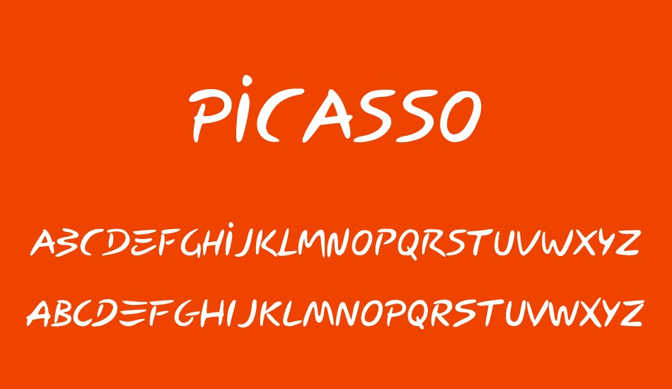 Picasso font