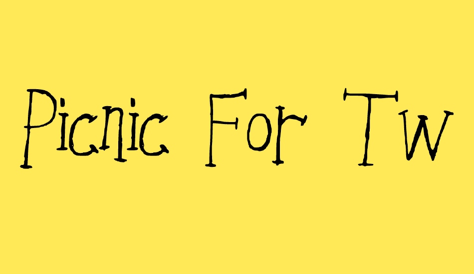 Picnic For Two _ Cosy font big