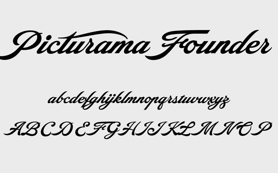 Picturama Founder font