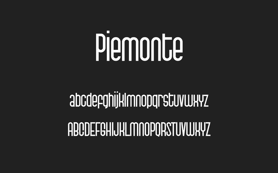 Piemonte font