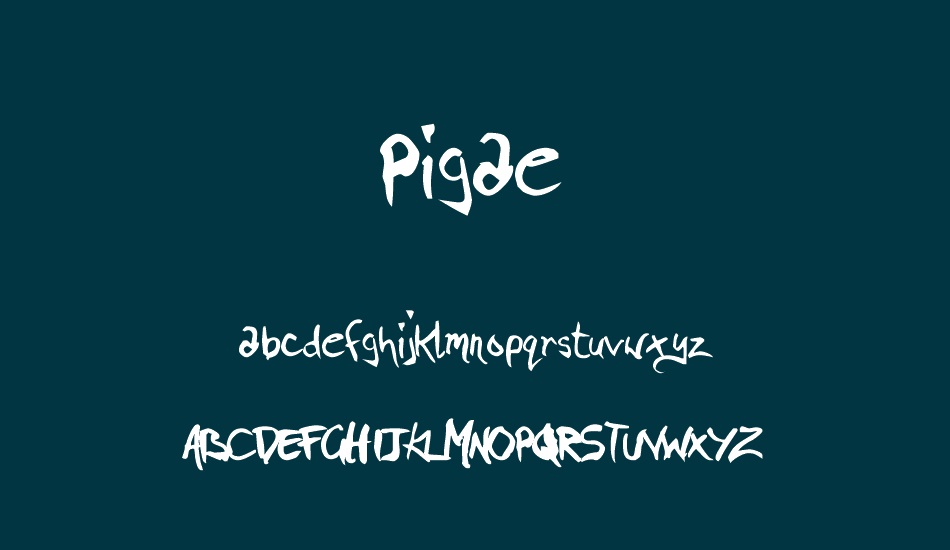 Pigae font