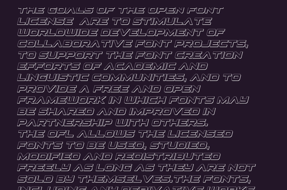 Pilot Command font 1