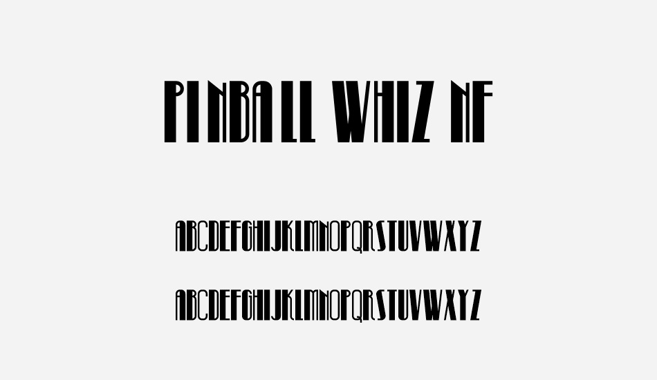 Pinball Whiz NF font
