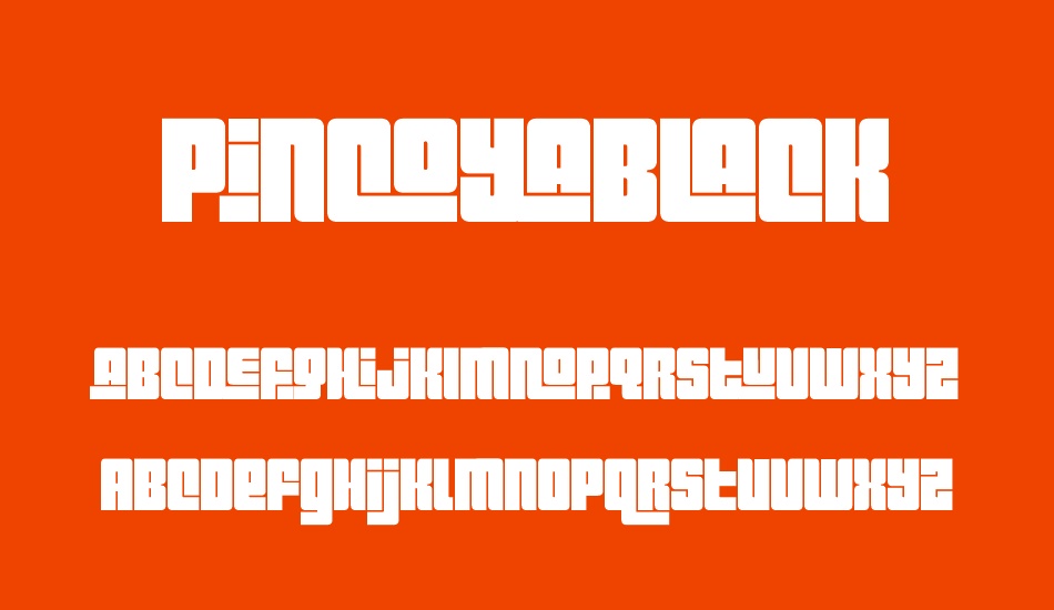 Pincoyablack font