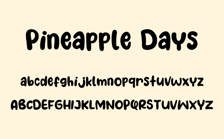 Pineapple Days font