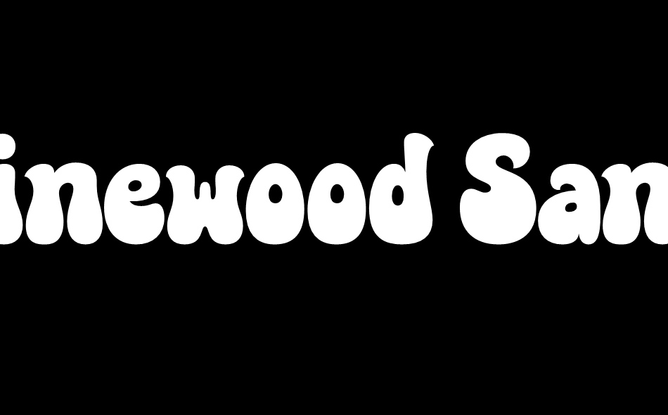 Pinewood Sans font big
