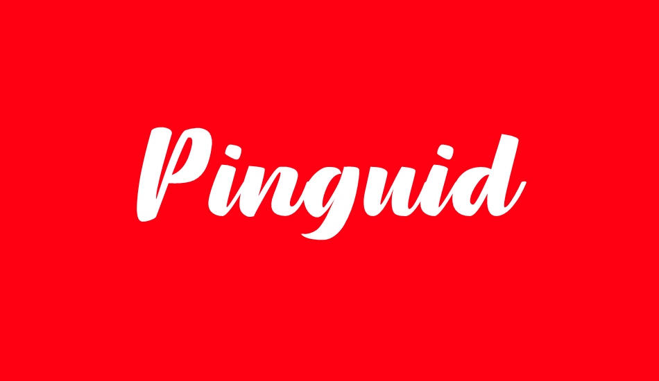 Pinguid font big