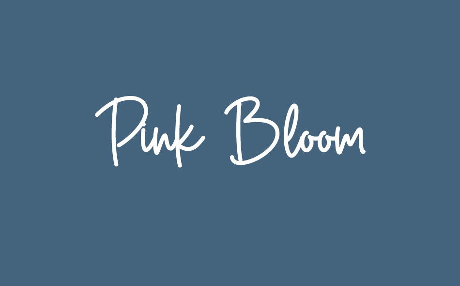 Pink Bloom font big