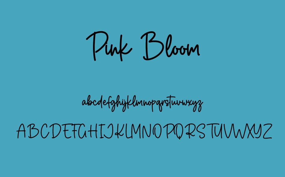 Pink Bloom font