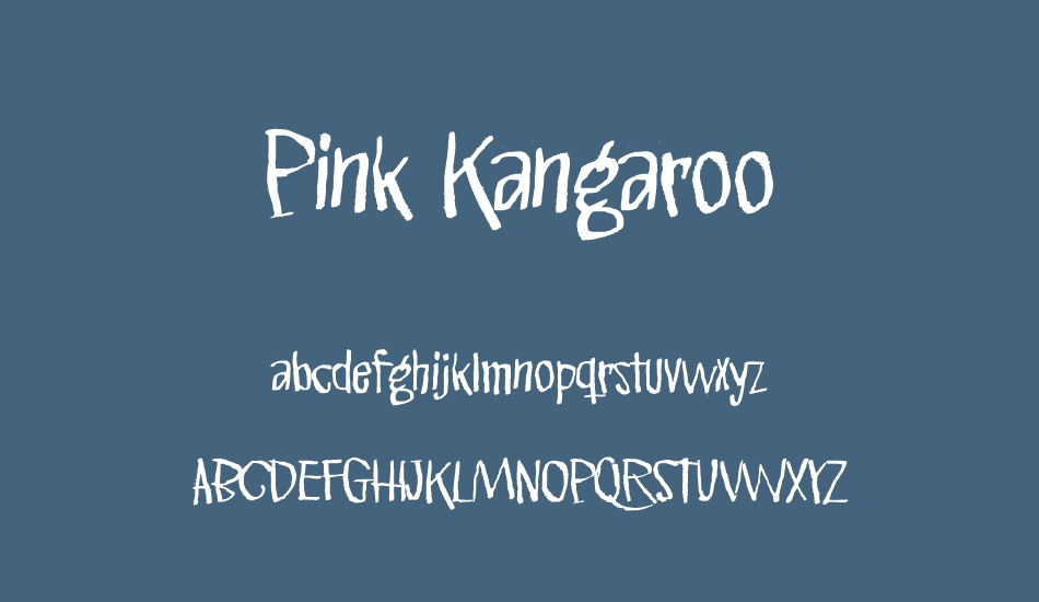 pink-kangaroo font